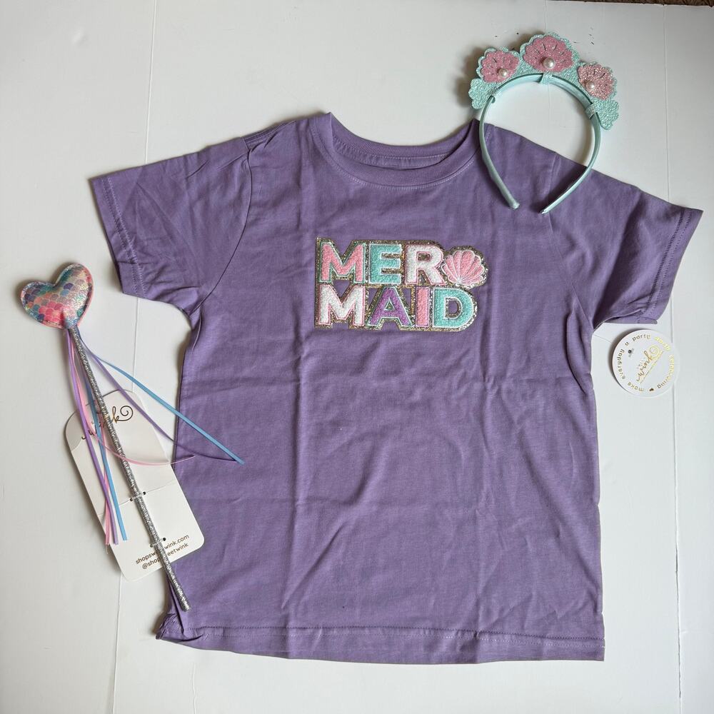 NEW Sweet Wink Mermaid Patch T-Shirt Headband & Wand 7/8 - Picture 2 of 15